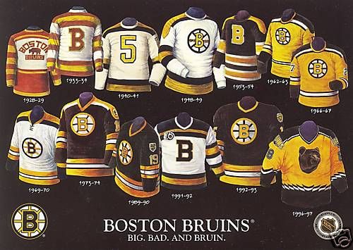 Boston Bruins Jersey History